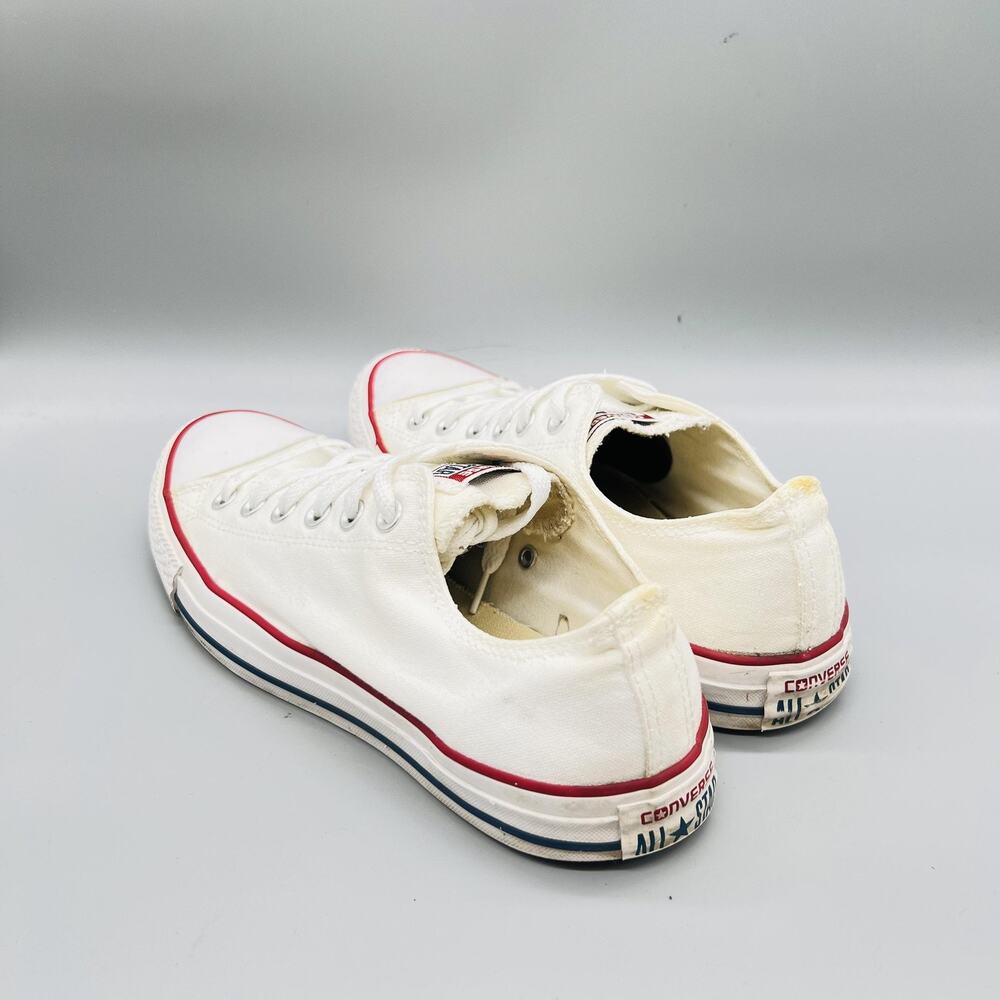 Converse Shoes Mens 8 White Canvas Chuck Taylor All Star Sneakers Casual Comfort - Picture 5 of 11